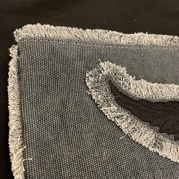 Beautiful black washed denim clutch by Zadig & Voltaire , brand new with a tag - Picture 6 of 14